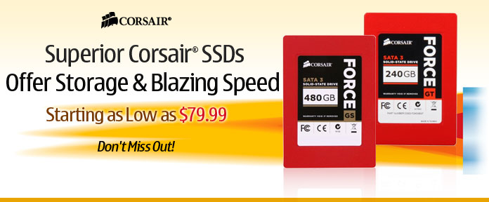 Superior Corsair® SSDs Offer Storage & Blazing Speed