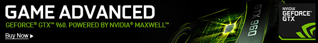 GeForce GTX 960. Powered by Nvidia Maxwell