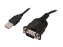 Sabrent USB 2.0 to Serial (9-Pin) DB-9 RS-232 Adapter Cable 6ft Cable with Hexnut Connectors