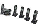 Panasonic DECT 6.0 5-Handset High Quality Phone System with Answering Capability