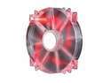 Cooler Master MegaFlow 200 - Sleeve Bearing 200mm Red LED Silent Fan for Computer Cases