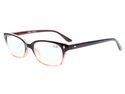Eyekepper Vintage Plastic Frame Spring Hinges Reading Glasses Readers Brown-Clear +1.0