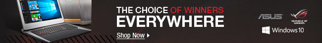 ASUS - THE CHOICE OF WINNERS EVERYWHERE