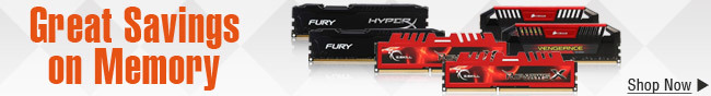 Great Savings on Memory