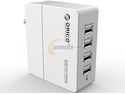 ORICO 34W DCX-4U 6.8A 4-Port Portable Travel Wall USB Charger with Foldable Plug