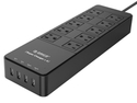ORICO 10 Outlet Power Strip with Surge Protector, Built-in 5Ft. Cord, 4 USB Intelligence Charging Ports (5V2.4A 34W)
