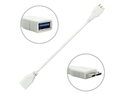 iKKEGOL Micro USB OTG Adapter Host Cable Disk for Samsung Galaxy Note 3 N9000 White 5O