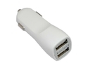 iKKEGOL 2.1A 1A Dual 2 Two Port USB Car Charger 12V Power Adapter for  iPods, iPhones, Cell Phones & Tablet, Android Devices White