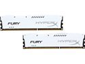 HyperX Fury White Series 16GB (2 x 8GB) DDR3 1600 (PC3 12800) Desktop Memory