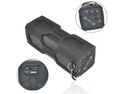 Sports Shockproof Bluetooth 4.0 Stereo Bass 10W Speaker - 3600mAh Power Bank Battery Charger, NFC Handsfree AUX (Black)