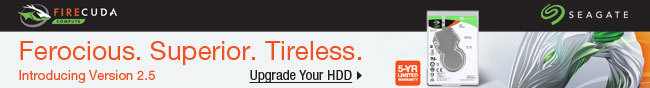 SEAGATE - Ferocious. Superior. Tireless.