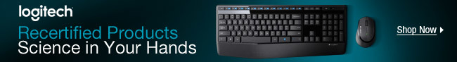 Logitech - Recertified Products. Science in Your Hands.