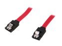 Rosewill 18" Flat Red SATA III Cable with Locking Latch