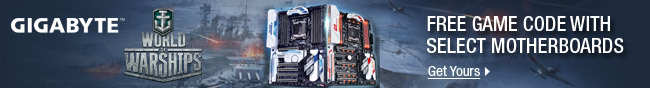 GIGABYTE - FREE GAME CODE WITH SELECT MOTHERBOARDS