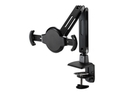 Amer Articulating Single Tablet / Pad mount with clamp base. Feature include Anti-Theft security Lock, Kensington Lock support & Bracket Lock. 360 degree rotation. Support 9 to 11 inch tablets