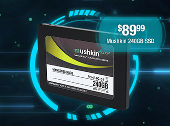 $89.99 Mushkin 240GB SSD