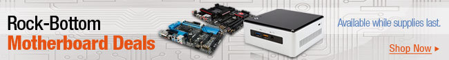 Rock-Bottom Motherboard Deals