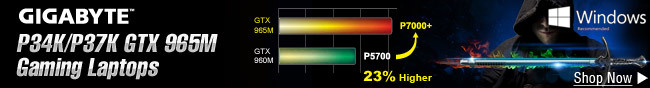 GIGABYTE Gaming Laptops