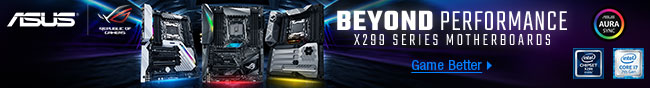 ASUS - BEYOND PERFORMANCE. X299 SERIES MOTHERBOARDS.