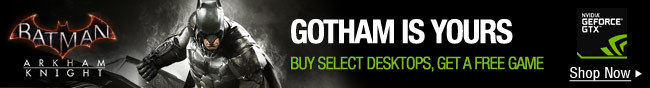 Gotham is yours. Buy select desktops, get a free game.
