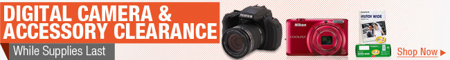 Digital Camera and Accessory Clearance. While Supplies Last. Shop Now.