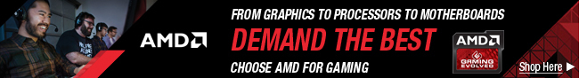 DEMAND THE BEST. CHOOSE AMD FOR GAMING.