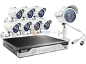 Zmodo KHI8-YARUZ8ZN 8 Channel H.264, 960H DVR Security System with 8 x 700TVL Night Vision w/IR Cut Outdoor Cameras (No HDD)