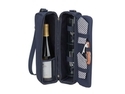 Sunset Wine Carrier for 2 - Navy - by Picnic At Ascot