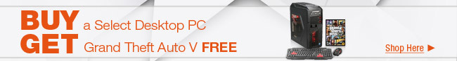 BUY a Select Desktop PC, GET Grand Theft Auto V FREE