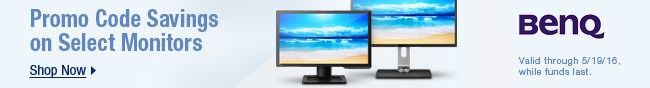 BENQ - Promo Code Savings on Select Monitors