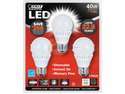 Feit Electric BPAG500DM/LED/3 40 Watt Equivalent 3 Pack 7.5 Watt (40W Equivalent) A19 Bulb Multi Purpose Fully Dimmable LED Light Bulb