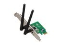 ASUS PCE-N15 Wireless Adapter IEEE 802.11b/g/n PCI Express 300/300Mbps Transfer/Receive Rate 64-bit WEP, 128-bit WEP, WPA2-PSK, WPA-PSK, WPS support
