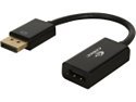 Coboc 6 inch Dongle-style DisplayPort to HDMI® Passive Adapter Converter,Gold Plated,Black -DP to HDMI - 1920 x 1080 Resolution