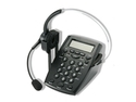 Office Call Center Telephone With Corded Headset Hands Free Dial Pad LCD Display