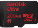 SanDisk 200GB Ultra microSDXC UHS-I/Class 10 Memory Card with Adapter, Speed Up to 90MB/s (SDSDQUAN-200G-G4A)