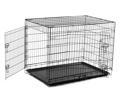 PawHut 30-inch Two Door Folding Metal Dog Crate Cage Kennel