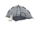 PawHut Portable Indoor Outdoor Pet Pup Tent Cat Dog Exercise Playpen Folding House Crate Black, 74”L x 63”W x 35.4”H