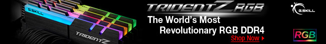 G.Skill - TridentZ RBG - The World's Most Revolutionary RGB DDR4