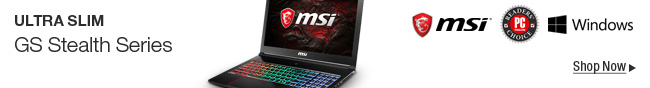 MSI - Ultra Slim GS Stealth Series