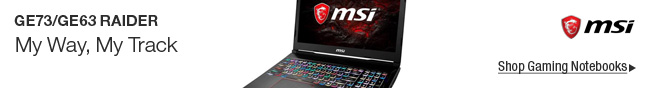 MSI GE73/GE63 RAIDER - My Way, My Track