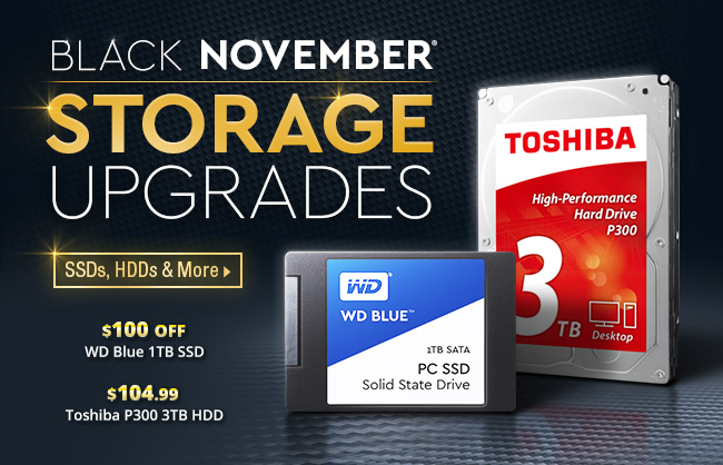BLACK NOVEMBER STORAGE UPGRADES