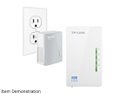 TP-LINK Advanced 300Mbps Universal Wi-Fi Range Extender, Repeater, AV500 Powerline Edition, Wi-Fi Clone Button, 2 LAN Ports