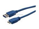 Coboc 6ft SuperSpeed 5Gbps USB 3.0  A Male to Micro B Male Cable, Nickel Plated, M-M