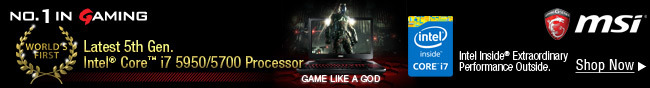 Latest 5th Gen. Intel Core i7 5950/5700 Processor