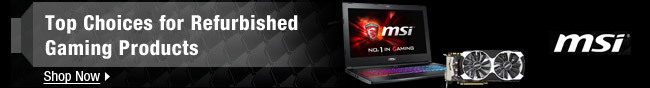 MSI - Top Choices for Refurbished Gaming Products