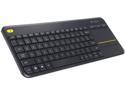 Refurbished: Logitech Wireless Touch Keyboard K400 Plus with Built-In Touchpad for Internet-Connected TVs