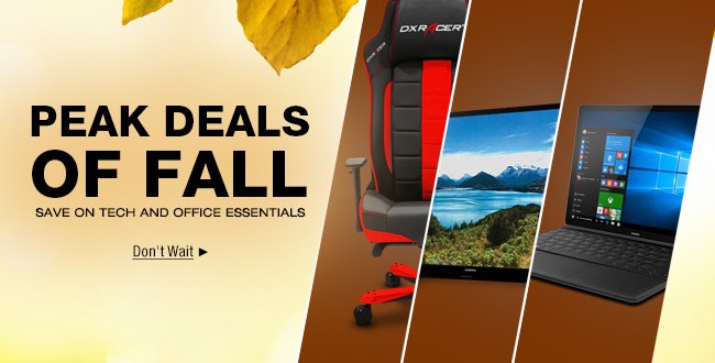 PEAK DEALS OF FALL