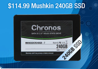 $114.99 Mushkin 240GB SSD