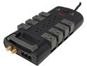 Rosewill Premium 4320 Joules Rotating Outlet Power Surge Protector with RJ11 and Coax Protection (Black)