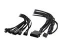 Evercool EC-DF001 17.72" Supports 5 PWM Fans Black Braided Cable